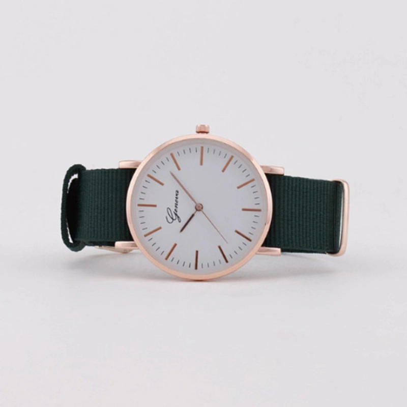 Product image KAHASIL - Jam Tangan Wanita Pria Analog Quartz Tali Nilon Canvas Bulat KHJMT02 all variant ABU